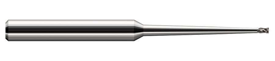 Picture of Harvey Tool 28331 .031 D x 1.5 RCH CLEAR EM, 2 FL End Mill Standard Flute Standard Helix Carbide Uncoated Single End Square Sharp